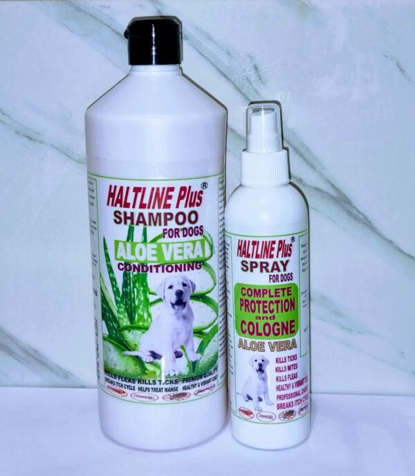 Haltline Plus Shampoo 1Ltr and Anti-Fleas Protection Spray 250ml