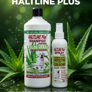 Haltline Plus Duo Set - Shampoo 1Ltr and Anti-Fleas Protection Spray 250ml