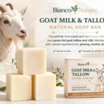 Handmade Organic Pure Grass-fed Goat Tallow & Milk Bar Soap - Unscented 150g