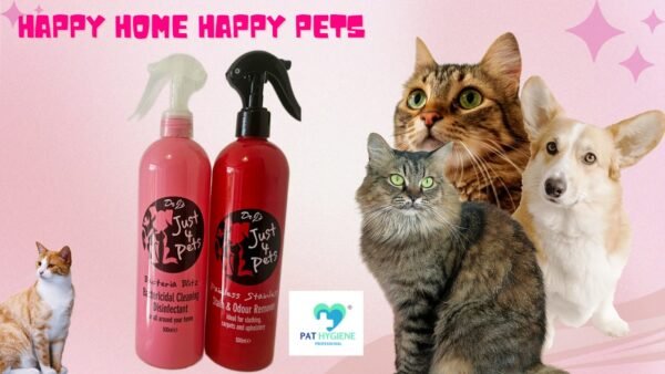Dr J's Just 4 Pets Duo Set Stain + Odour Removal Spray & Bactericidal Spray