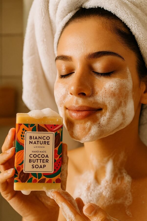 Handmade Pure Organic Cocoa Butter Soap Bar 110g