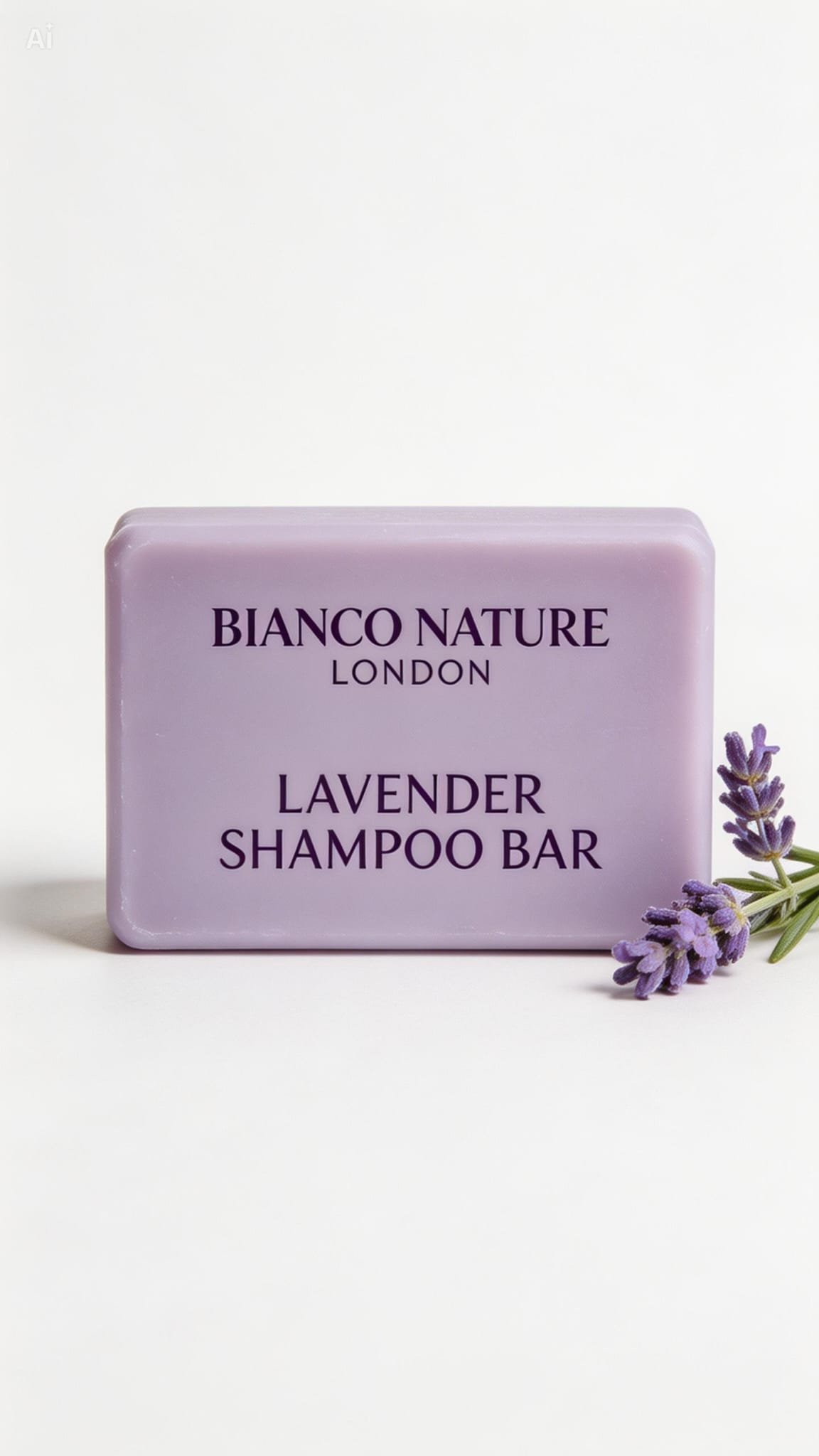 Handmade Natural Lavender Shampoo Bar Silicone-Free 110g