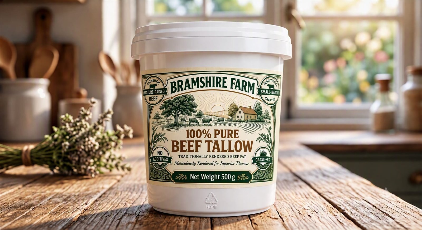 Bramshire Farm Certified Organic 100% Grass-Fed Beef Tallow Premium Quality | UK - Image 3