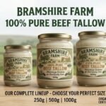 Bramshire Farm Certified Organic 100% Grass-Fed Beef Tallow Premium Quality | UK