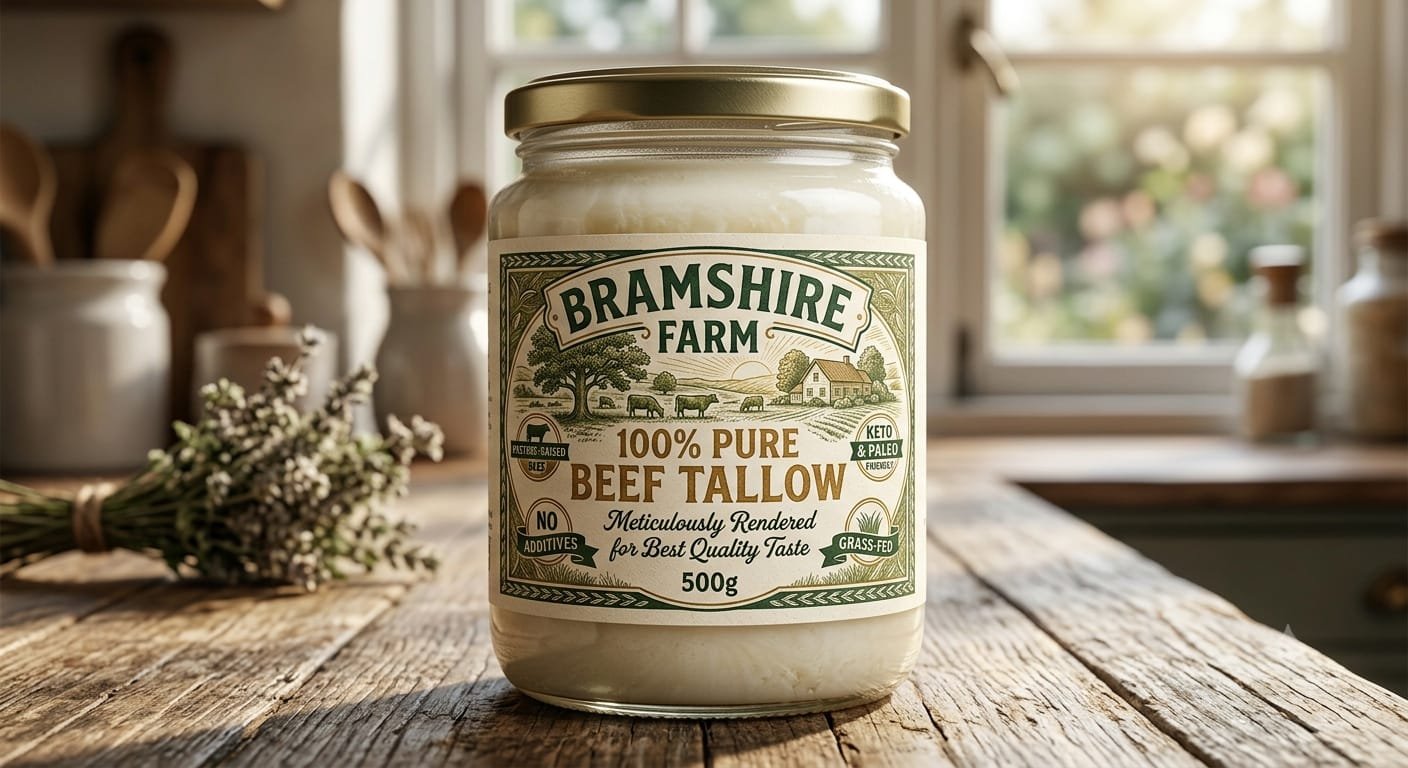 Bramshire Farm Certified Organic 100% Grass-Fed Beef Tallow Premium Quality | UK - Image 3